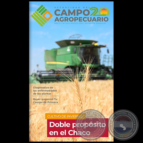 CAMPO AGROPECUARIO - AÑO 21 - NÚMERO 242 - AGOSTO 2021 - REVISTA DIGITAL